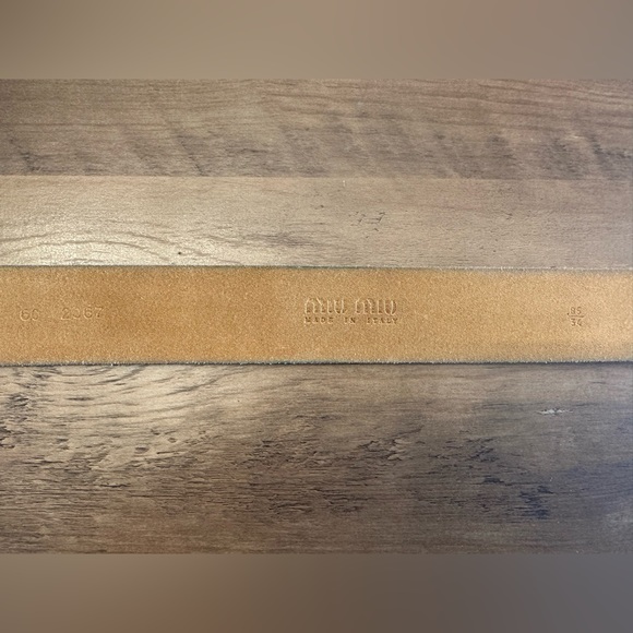 Authentic Vintage Miu Miu Red Leather Belt - Picture 9 of 9